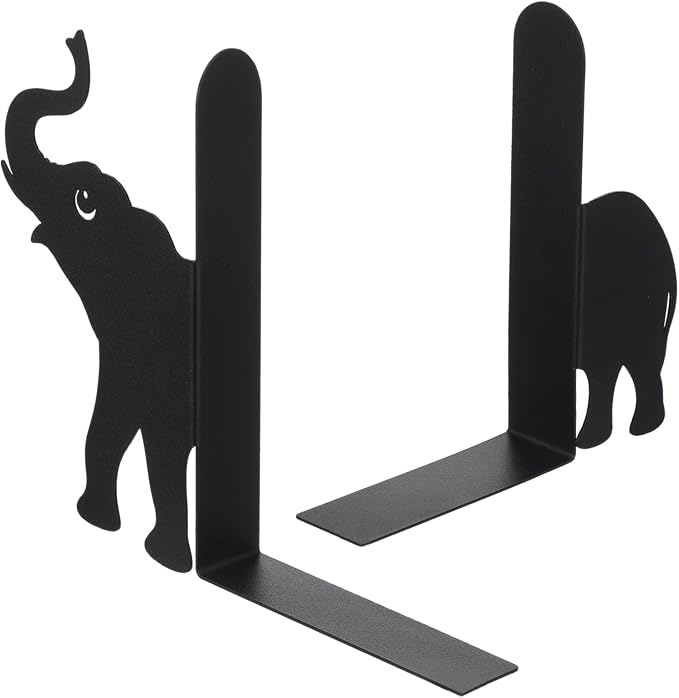 Geelin Elephant Metal Bookends Set of 2 Styles Book Ends - Image 8
