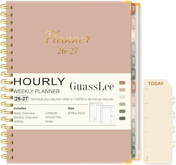 2026-2027 Academic Planner, Weekly & Monthly Appointment Book from Jul. 2026 by GuassLee