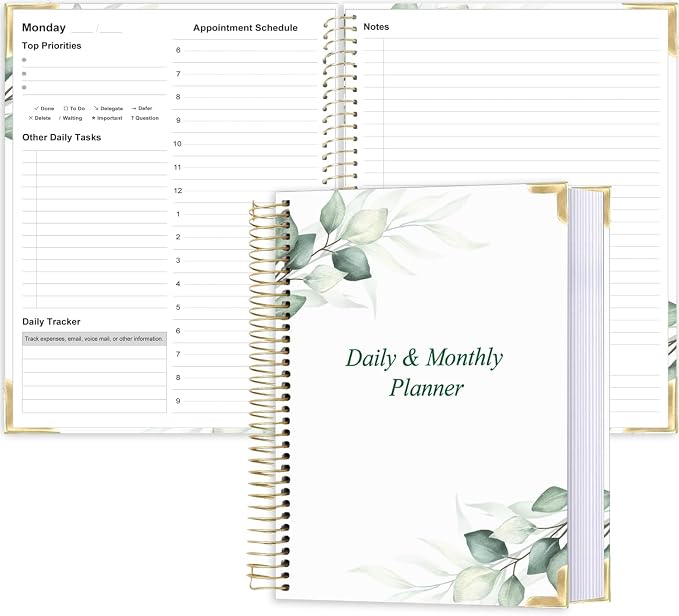 Undated Daily Planner 8.5"x11" by Qzyoneei