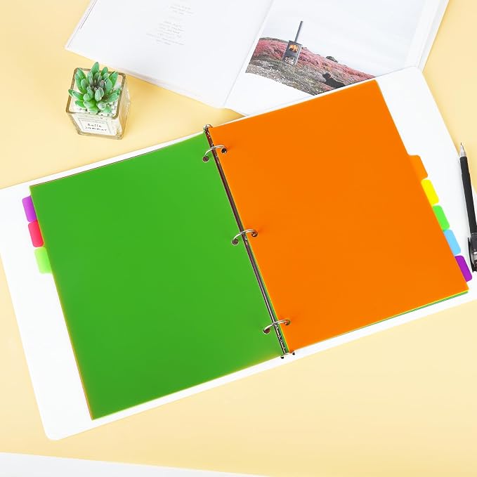 24PCS/3 Set 3-Ring Binder Dividers - Image 7