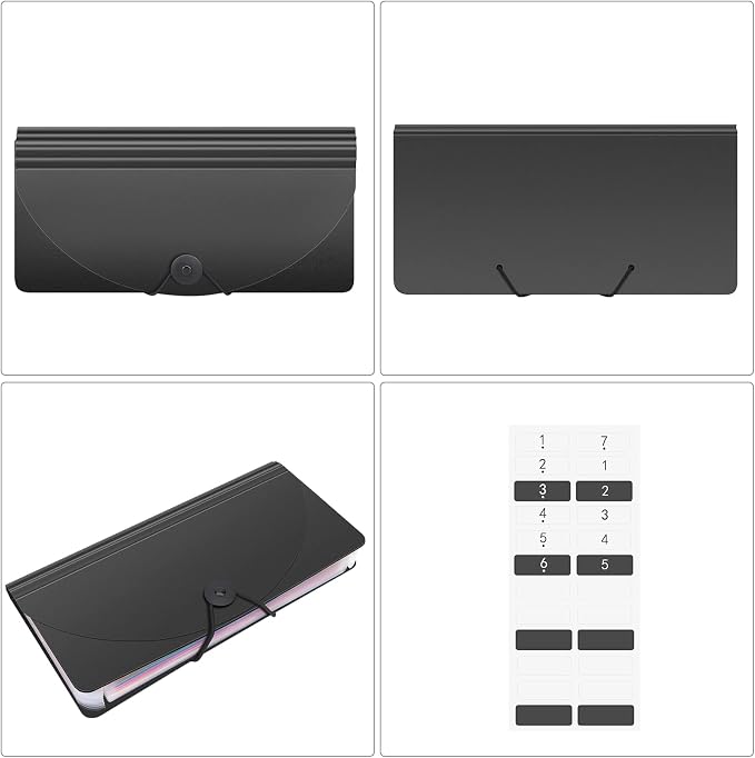 Uquelic Stand Receipt Organizer Folder - Image 5