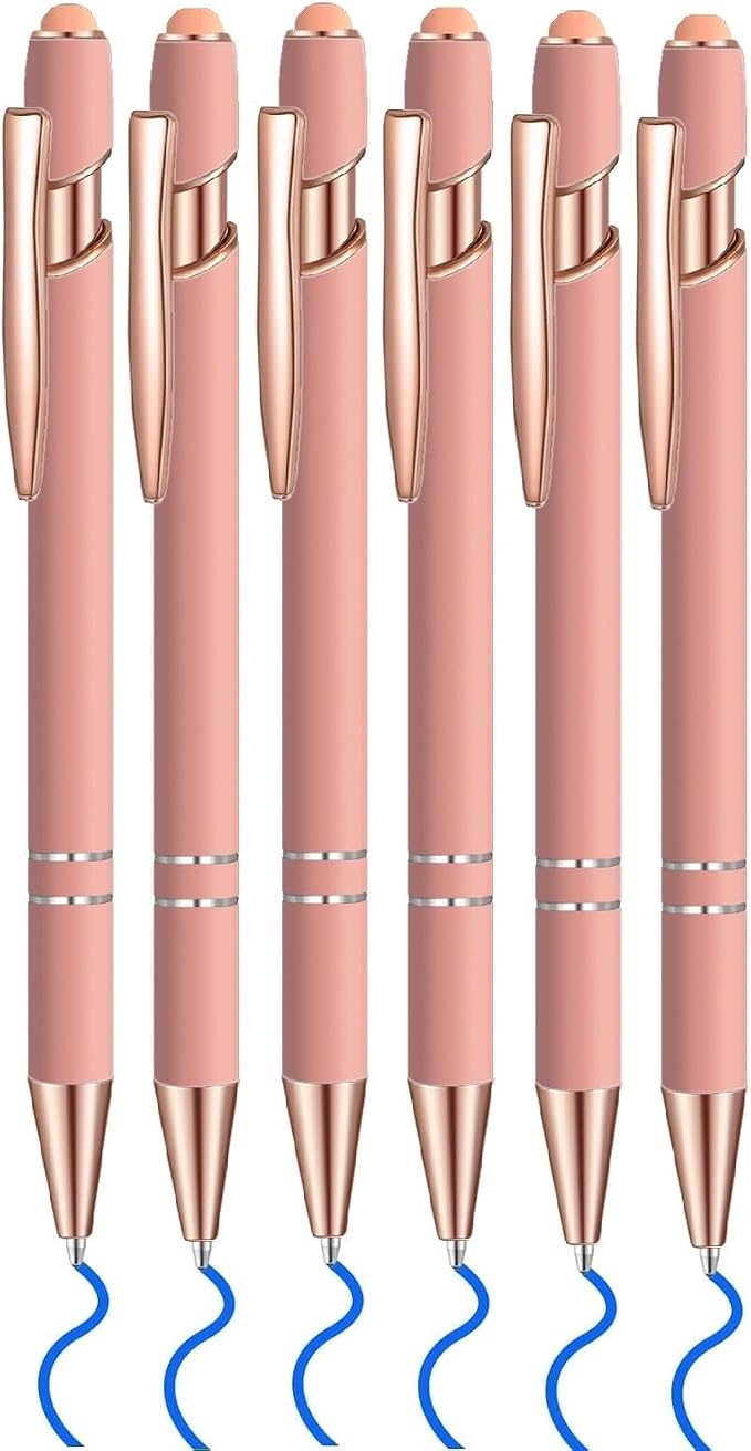 6 Pcs Blue Ink Ballpoint Pen by Lragvtbk