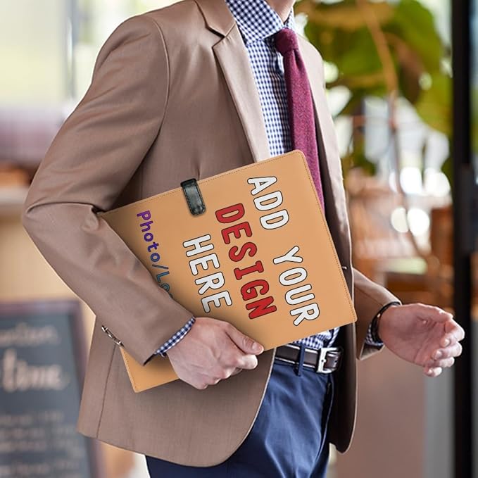 Personalized Padfolio with Logo Photo Name, Custom Business Portfolio Folder - Image 3