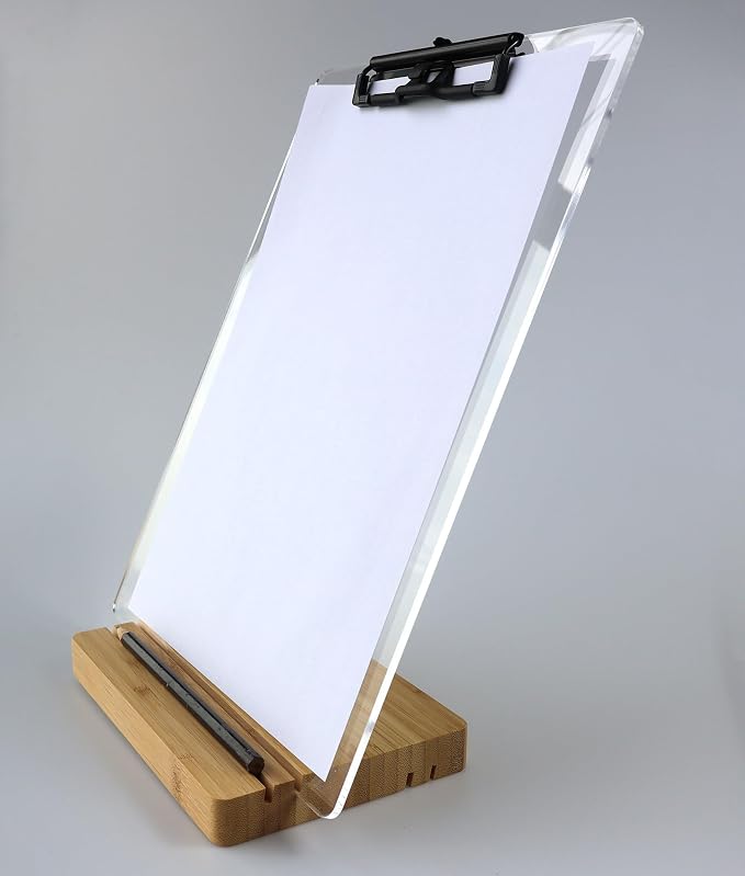 Clipboard with Stand, Sign Holder, Document Typing Paper Stand, Menu Display - Image 2