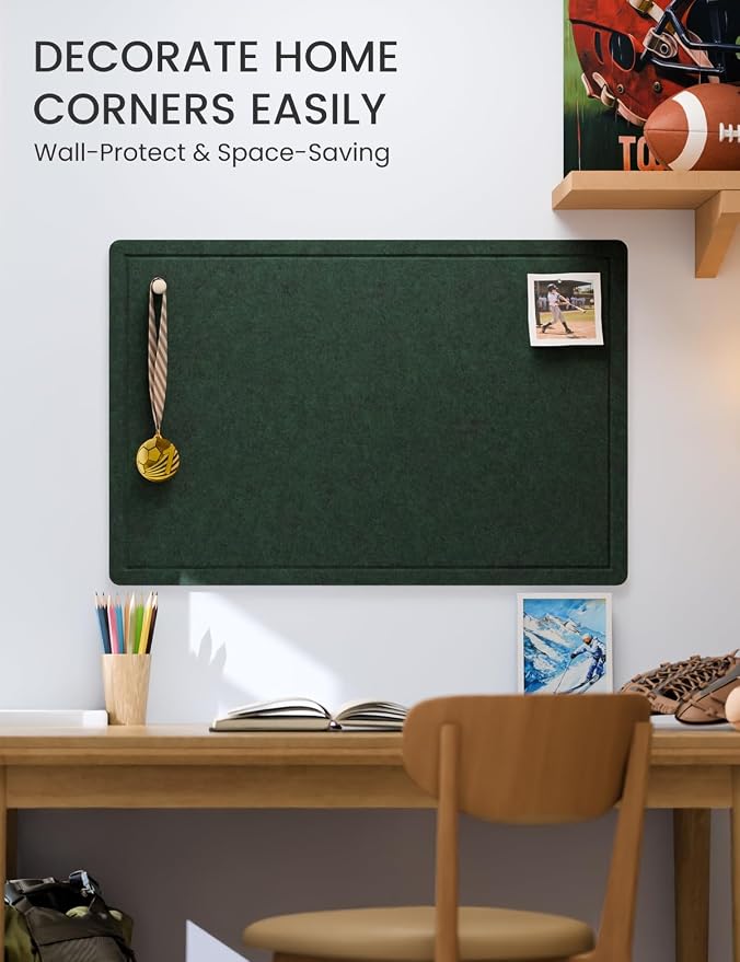 Fluxynara Bulletin Board, 35.4" x 23.6" Cork Board Alternative - Image 4