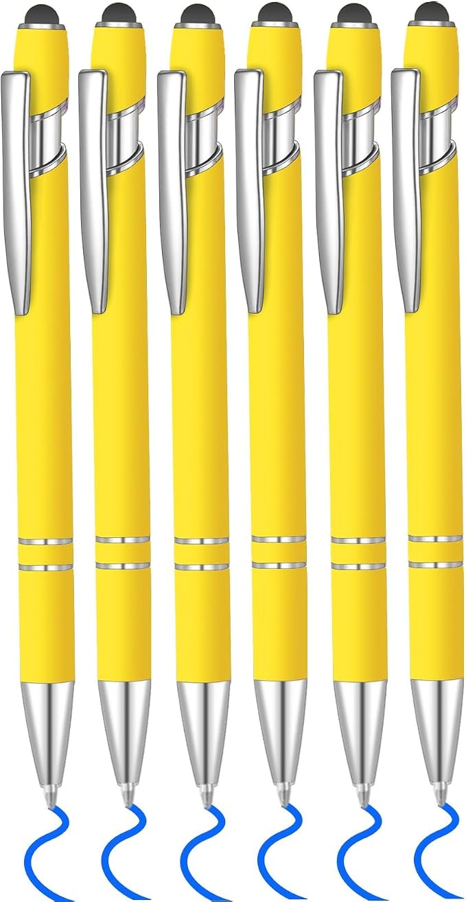 6 Pcs Blue Ink Ballpoint Pen by Lragvtbk