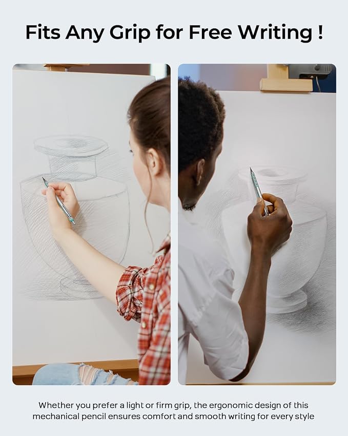 Nicpro 3 Pack Blocky Gear 2.0 mm Metal Mechanical Pencils Set - Image 6