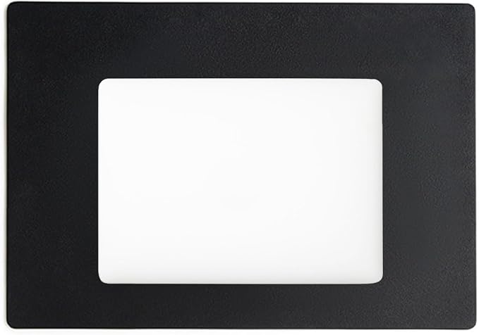 Leatherology Premium Black Full Grain Leather Modern Conference Pad – Slim Desk by Leatherology