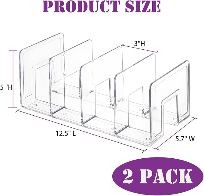Purse Organizer for Closet, Desk File Holder for Book - Image 2