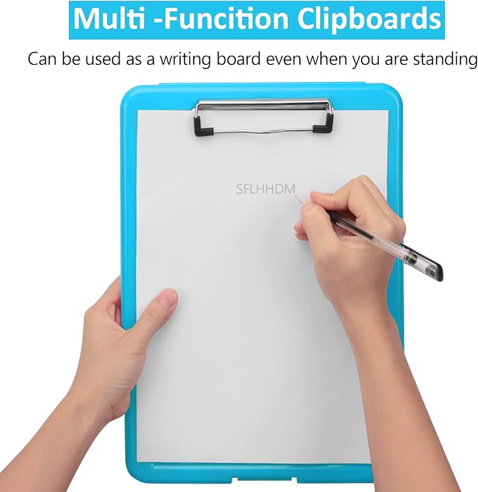 Clipboard with Storage, Storage Clipboard with Clip, Clipboards Foldable - Image 6