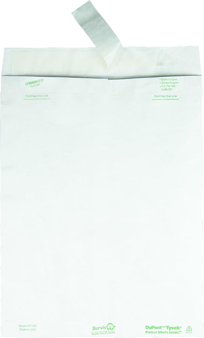Quality Park Tyvek Envelopes, Large 10x13 Mailers, Easy-to-Open Tamper Evident - Image 7