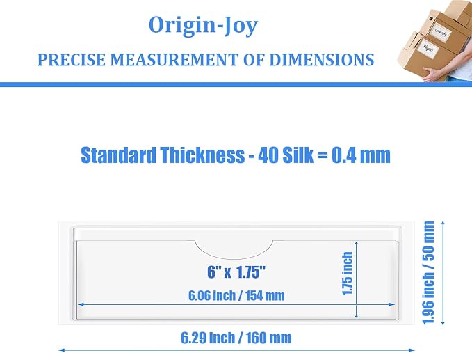 Origin-Joy 25 PCS Self-Adhesive Index Label Pockets - Image 2