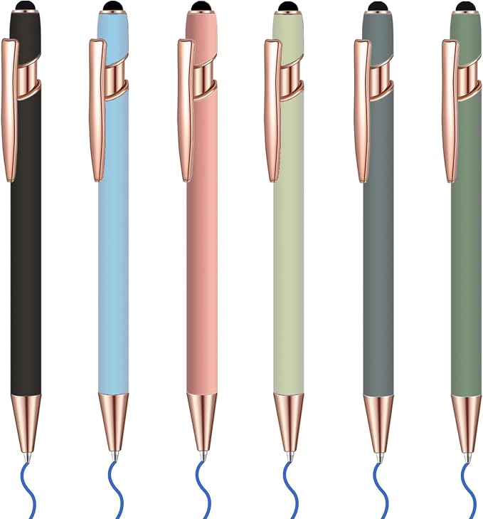 6 Pcs Blue Ink Ballpoint Pen by Lragvtbk