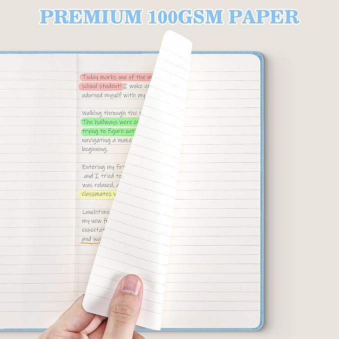 OMEYA 4 Pack Lined Journal Notebooks - Image 3