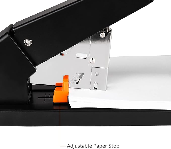 Amazon Basics Heavy Duty Industrial Stapler, 210 Sheets Capacity, Long Arm - Image 2