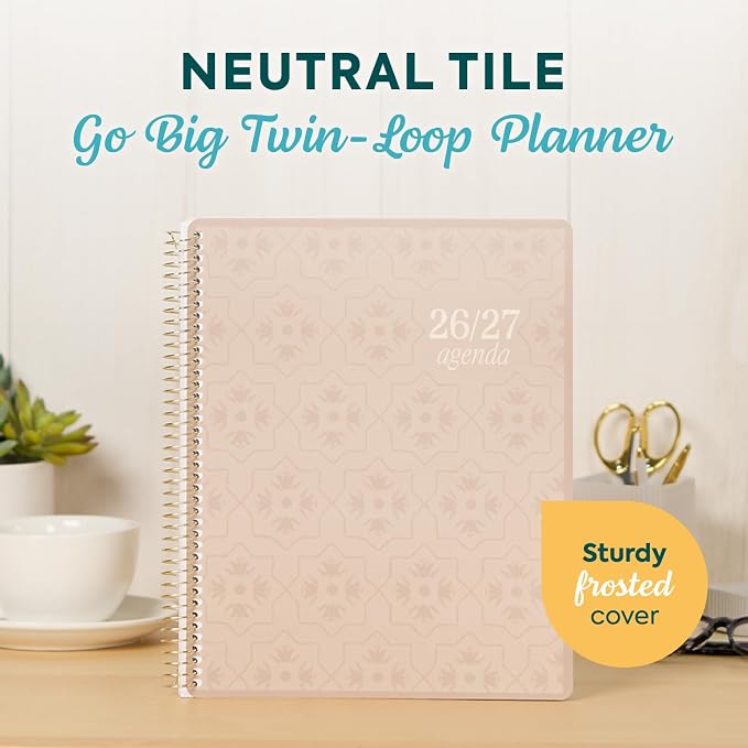 GO BIG Large-Print Planner April 2026–June 2027, 15-Month Twin-Loop-Bound - Image 2