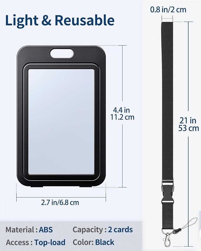 Uniclife 3 Pack ID Badge Holder - Image 5