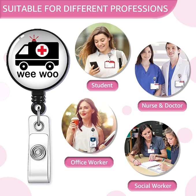 Wee Woo Badge Reel Retractable - Image 5