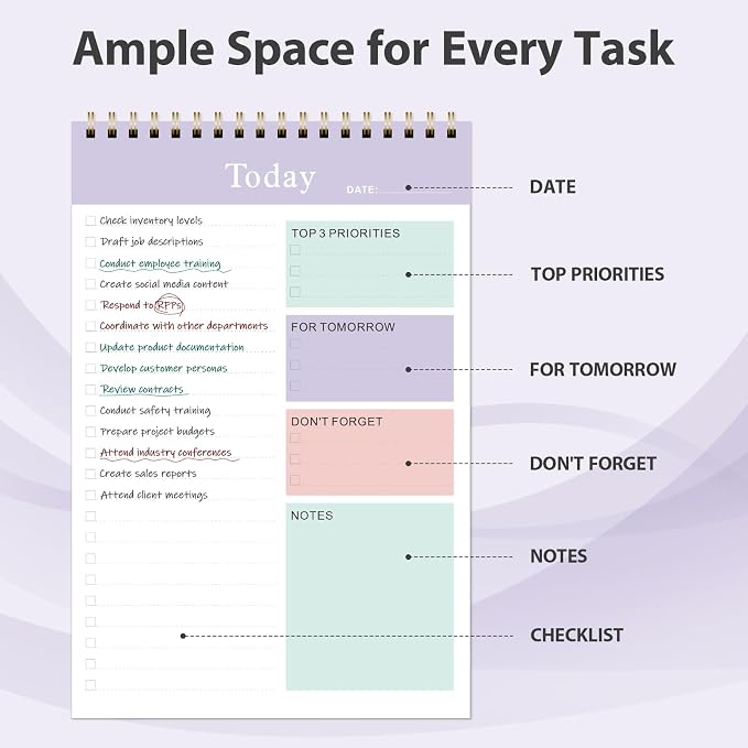 Weekly To Do List Notepad, Undated Planner - Image 2