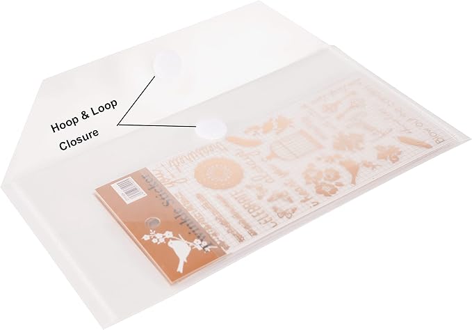 #10 Clear Plastic Envelopes 5 x 10 Money Receipt Bill Storage Holder 10 Pack - Image 4