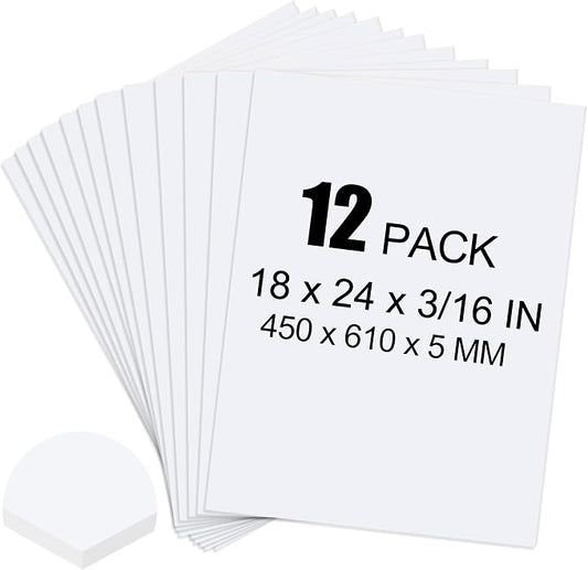 ToLanbbt 12 Pack White Foam Board, Displaying by ToLanbbt