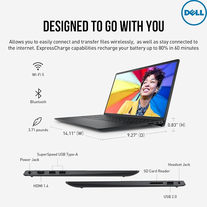 Dell Inspiron 15 3000 Laptop Computer, 15.6" FHD Laptop Notebook PC, AMD Ryzen 7 - Image 8