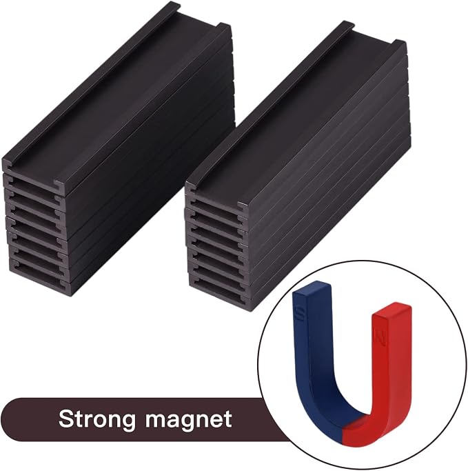 Magnetic Label Holders with Magnets Magnetic Data Card Holders with Clear - Image 3