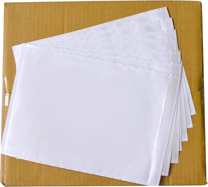 500 PCS 7"x 10" Clear Self-Adhesive Packing List Envelopes by INSAFEPACK