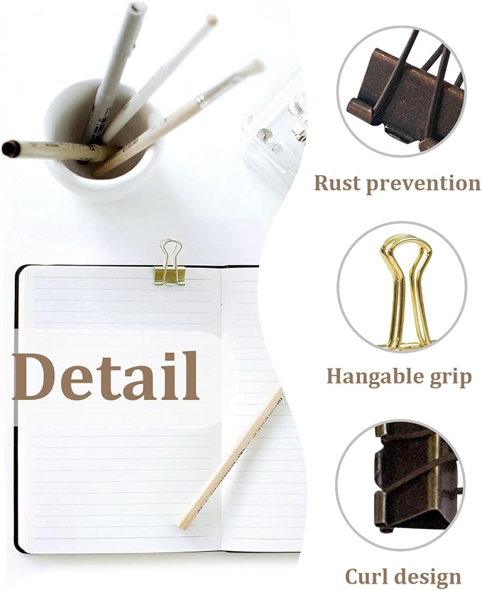 Large Binder Clips 1.25in 12-Pack - Image 2