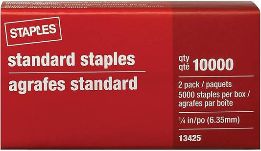 Staples 648695 Standard Staples 5 000/Box X 2 Pk 10 000 Count by Staples