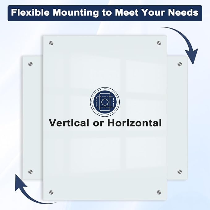 Magnetic Glass Whiteboard for Wall, Large Frameless White Board for Home and - Image 6