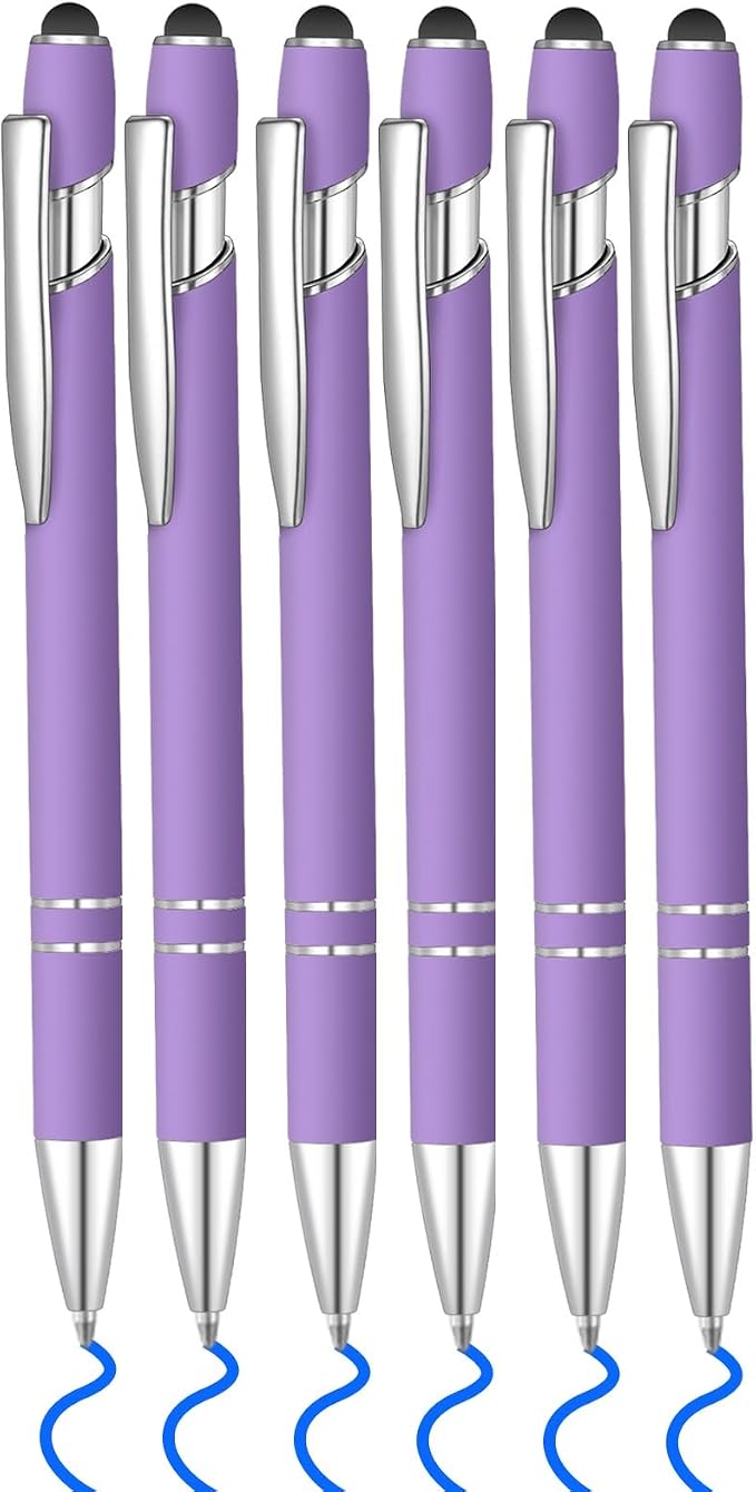 6 Pcs Blue Ink Ballpoint Pen by Lragvtbk