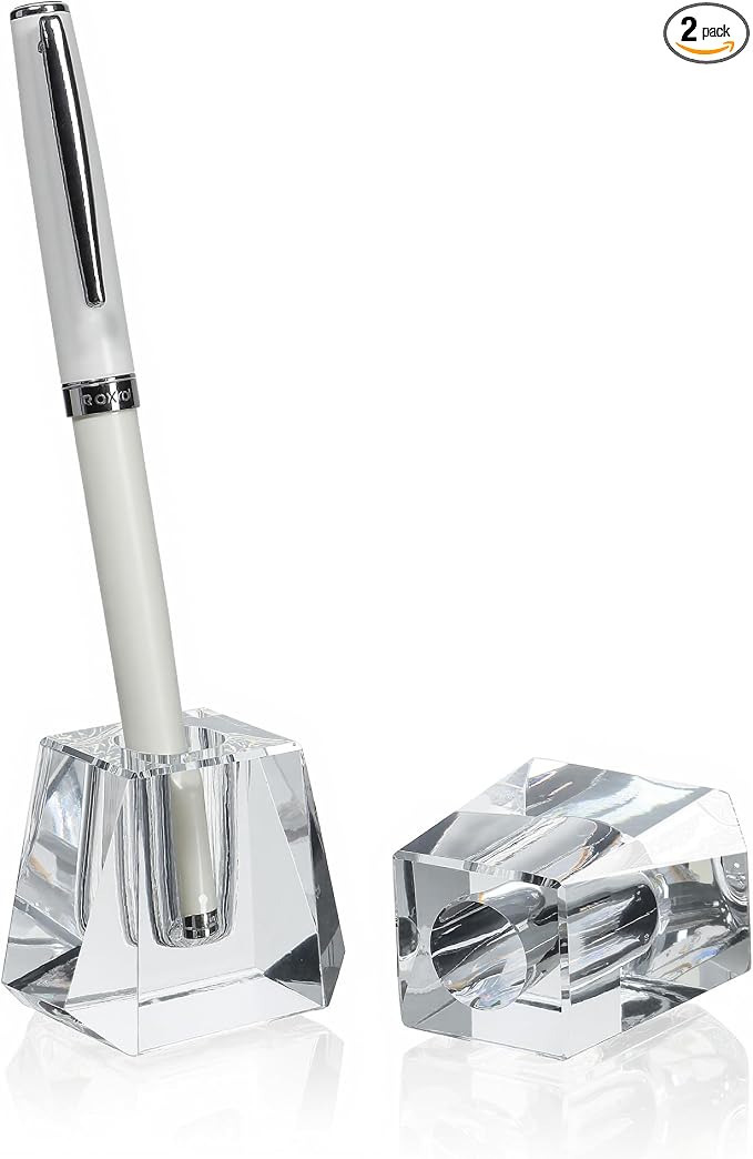 QFkris 2-Pack Crystal Single Pen Holder by QFkris