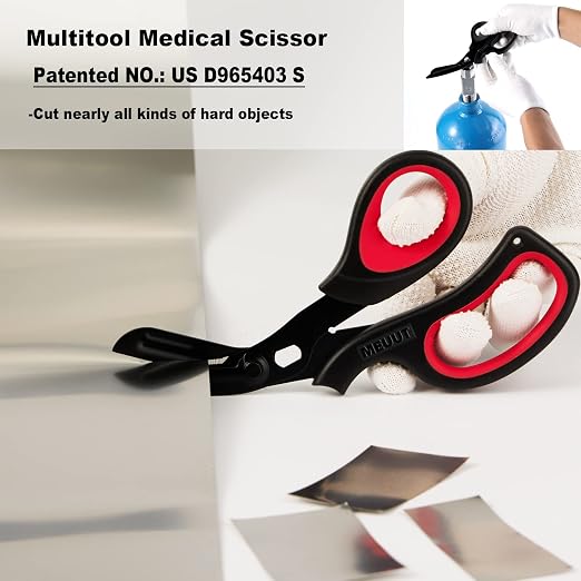MEUUT 2 Pack Trauma Shears Patented Bandage Scissors - Image 5