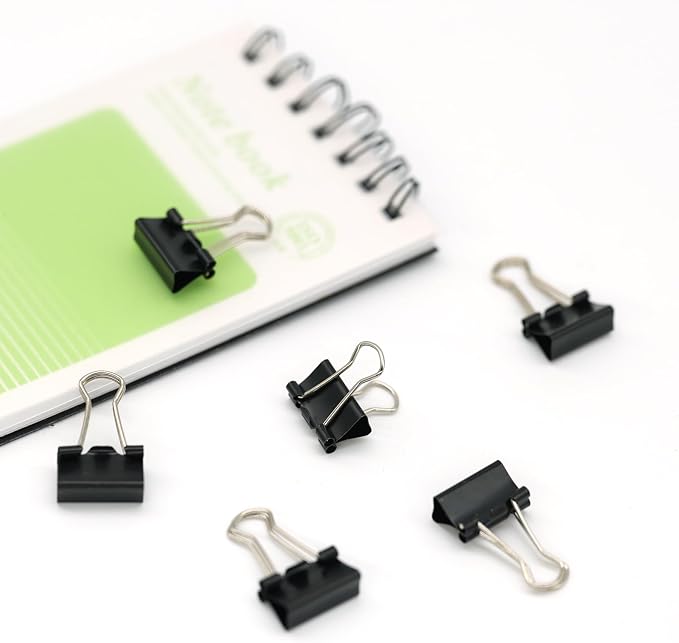 Ykimok 64Pcs Mini Binder Clips, 0.5 inch, Paper Clamps Micro Size - Image 5
