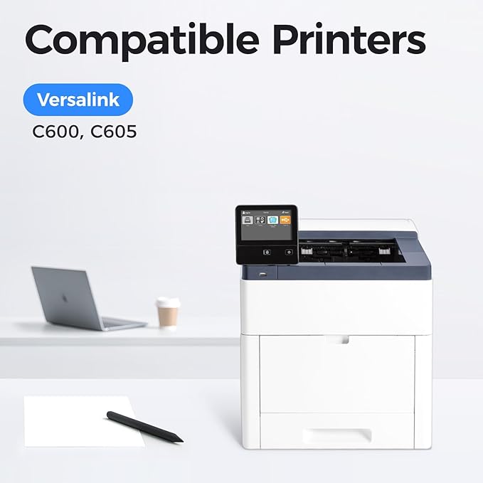 C600 C605 Drum Unit Color Imaging Drum 4-Pack Replacement Compatible with Xerox VersaLink C600 C605 Color Multifunction Printers | 108R01488 108R01485 108R01486 108R01487 (Black Cyan Yellow Magenta)-DeskLoop Office