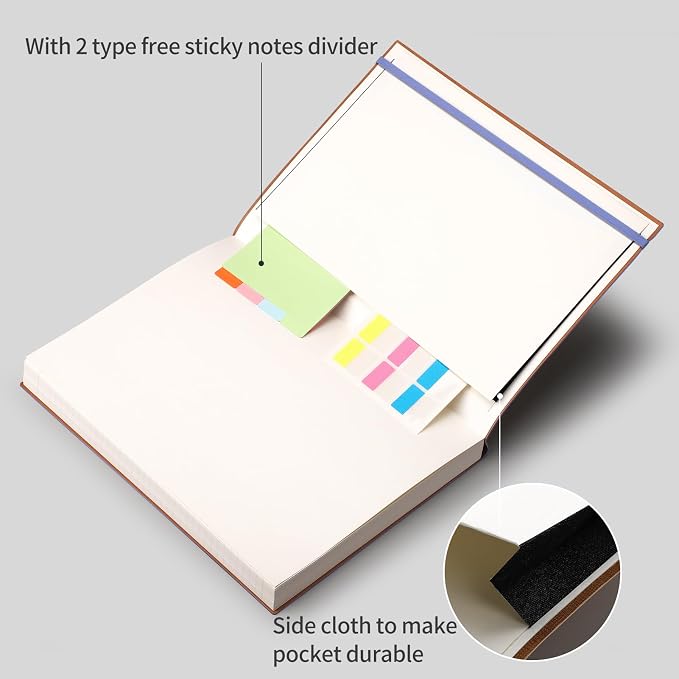 AHGXG College Ruled Notebook A4-320 Pages Large Journal 8.5''×11'', Thick - Image 4