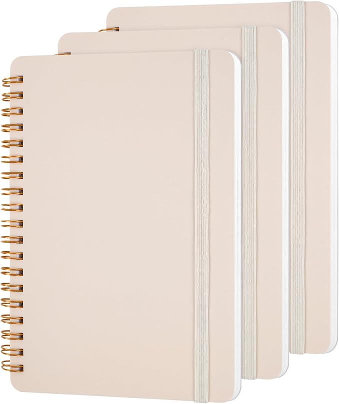 Utron 3 PCS Small Spiral Notebook 5x7, Notebooks by Utron