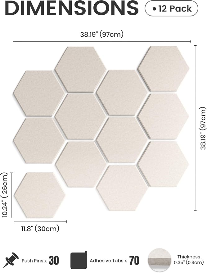 Fluxynara Hexagon Cork Board Alternative - Image 2