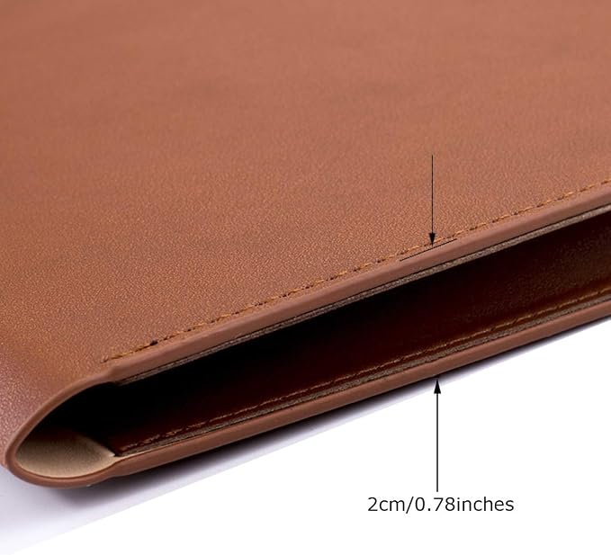 PU Leather A4 File Folder Document Holder Waterproof Portfolio Envelope Folder - Image 4