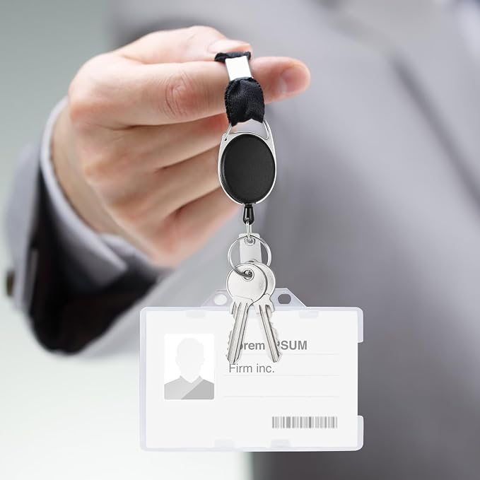 50 Pack Retractable Badge Holder - Image 5