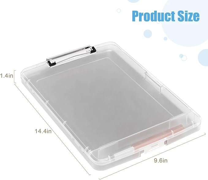Hongri Clipboard with Storage with Pen Holder, Folder Nursing Clip Board 8.5 x - Image 4