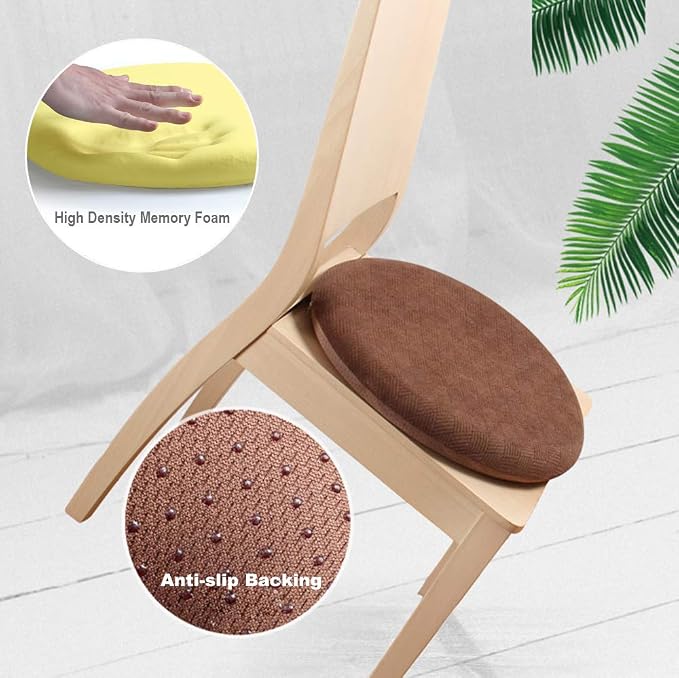 Sigmat Memory Foam Seat Cushion Anti-Slip Soft Round Stool Cushion Chair Pad 16 - Image 8