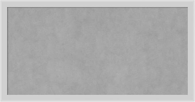 Amanti Art Silver Framed Magnetic Board 13x25 Small Vision Board by AmantiArt