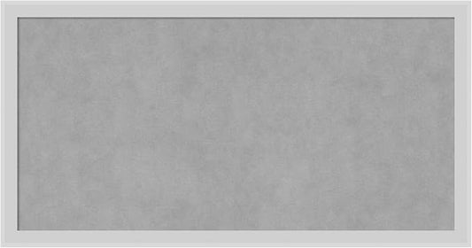 Amanti Art Silver Framed Magnetic Board 13x25 Small Vision Board by AmantiArt