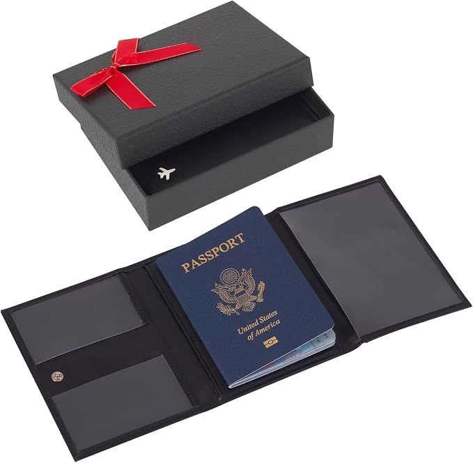 Pilot Wallet Passport Holder for Travel by Meudid
