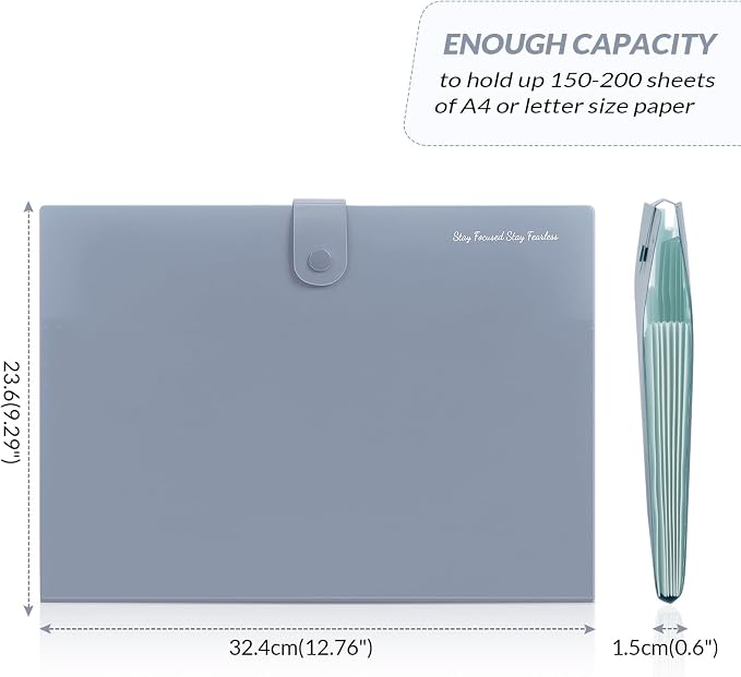 SKYDUE 7-Pocket Expanding File Folder, Professional Accordion Document Organizer - Image 3