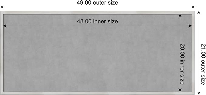 Amanti Art Silver Framed Magnetic Board 21x49 Oversize Vision Board - Image 4