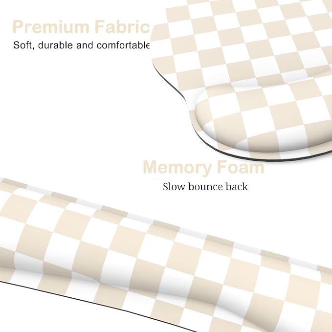 Ergonomic Mouse Pad with Wrist Rest and Keyboard Wrist Rest, Mousepad and - Image 5