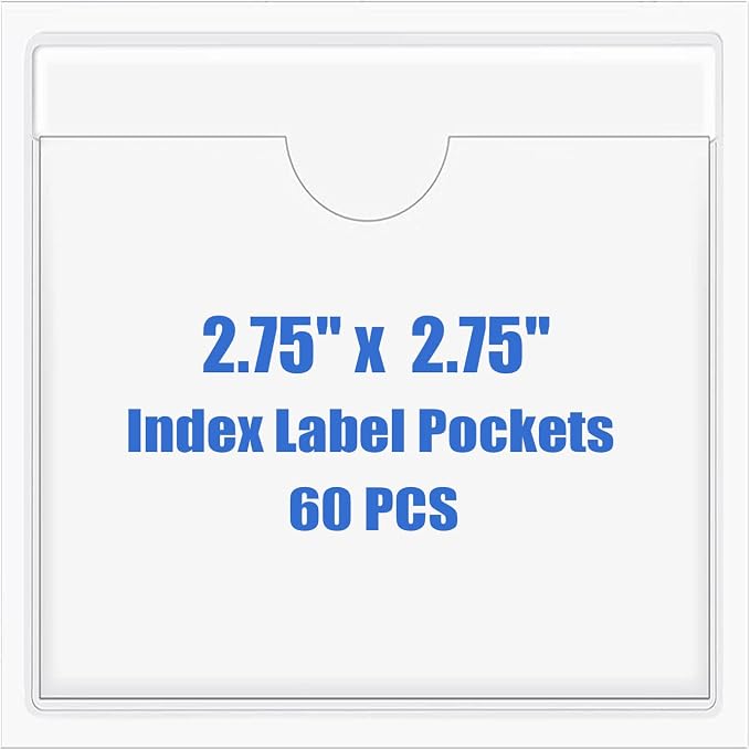 Origin-Joy 60 PCS Self Adhesive Index Card Pockets by Origin-Joy
